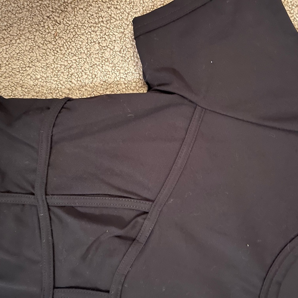 Olivaceous Black Fitted Bustier Crop Top - Picture 4 of 4
